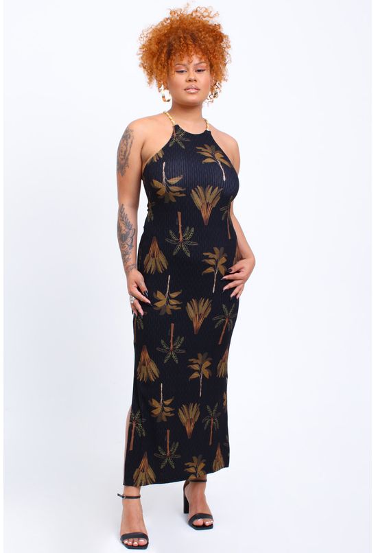 Vestido colcci tubinho midi estampado hot sale