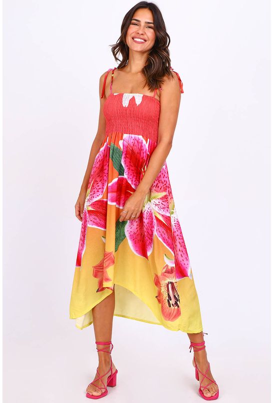 Vestido midi mullet mercatto - Babadotop