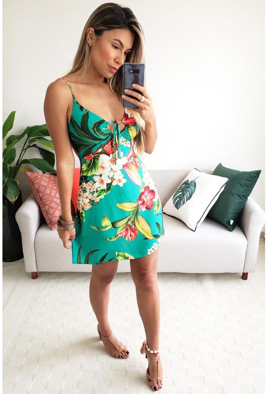 vestido farm abacaxi