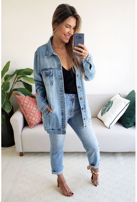 maxi jaqueta jeans