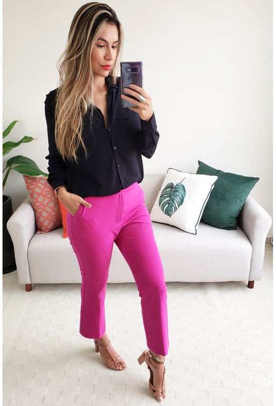 calça alfaiataria feminina colcci