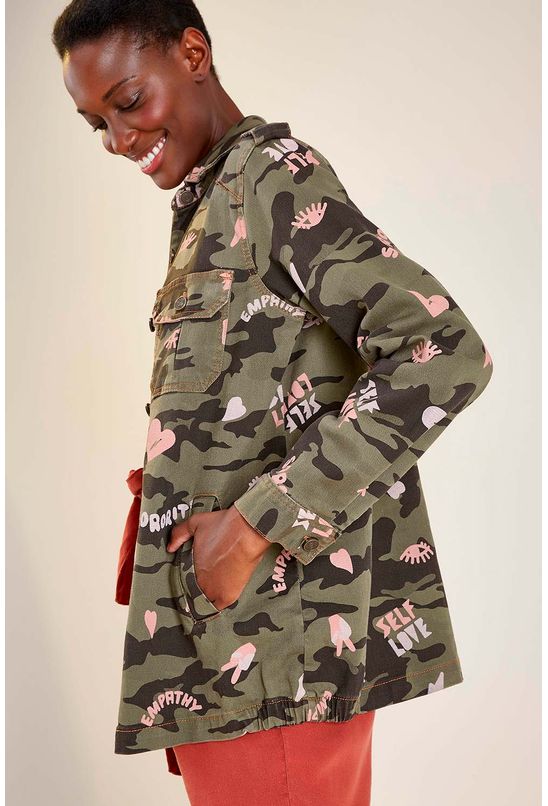 jaqueta sarja camuflada