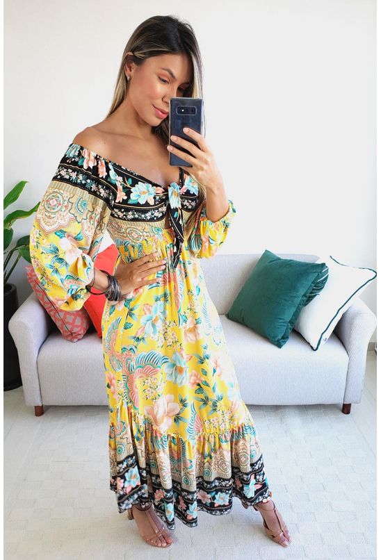 vestido farm francisca