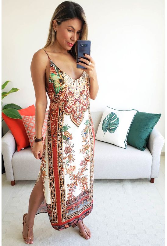 vestido midi gili farm