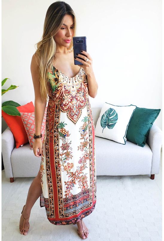 vestido midi gili farm