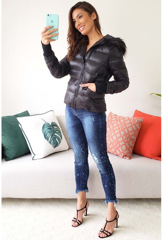 jaqueta matelassê feminina colcci