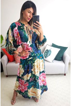 vestido longo pala kaen