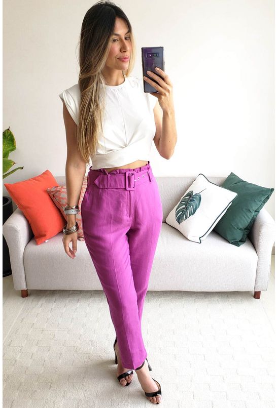 calça alfaiataria feminina colcci