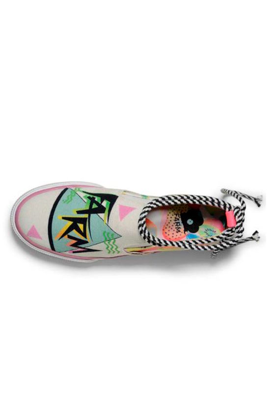 tenis farm aberto atras