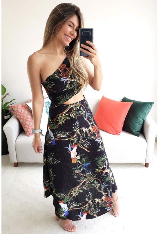 vestido de ombro só