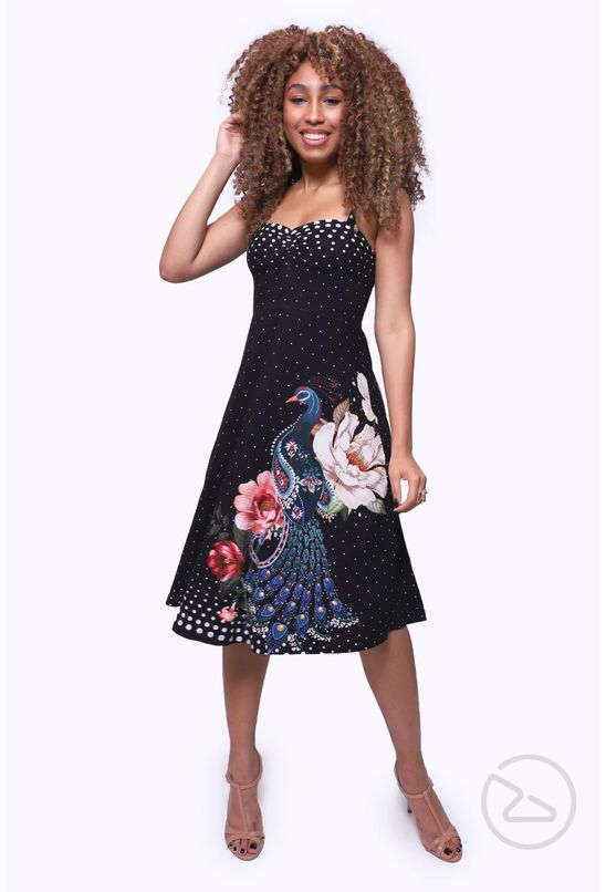 vestido midi boho