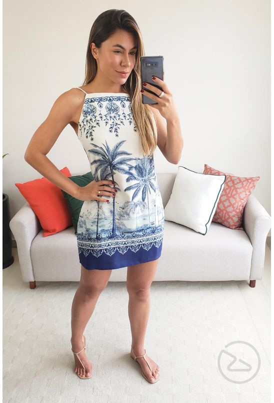 vestido etnico curto