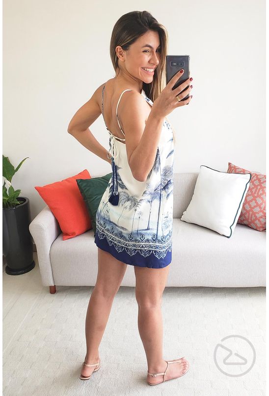 vestido etnico curto