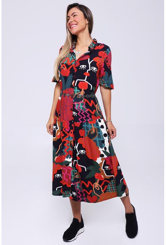 vestido camisa no farm