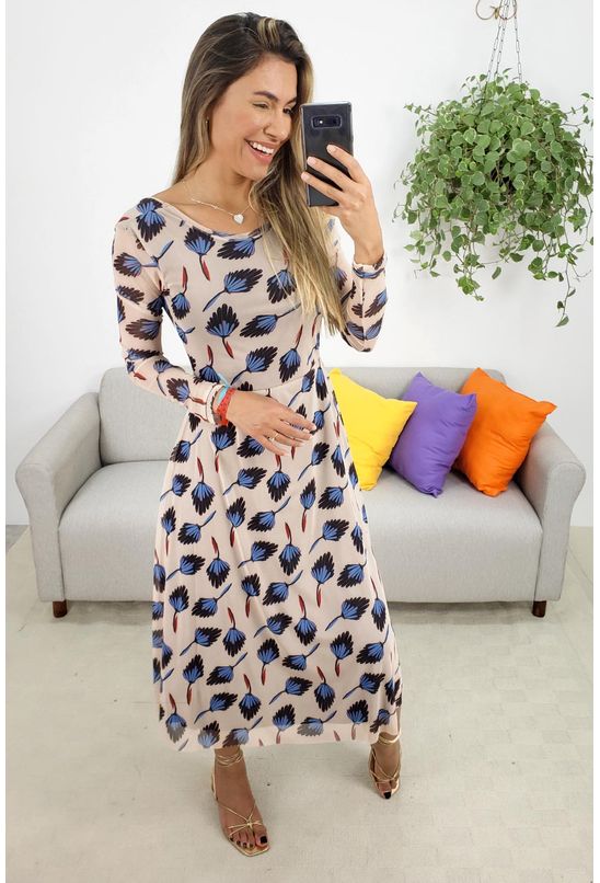 vestido midi maria filo