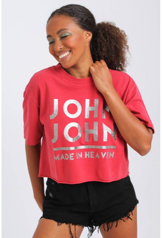 Camiseta John John Cropped Made In Heave Feminina