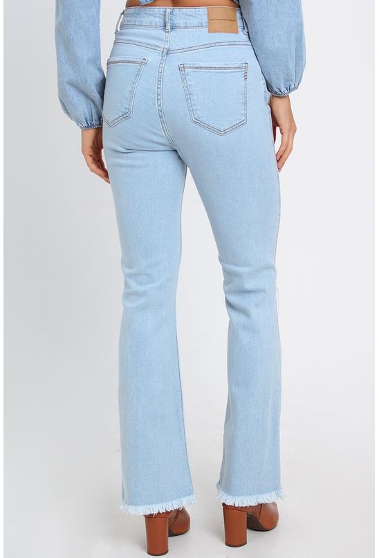 Calça jeans slim flare farm - Babadotop