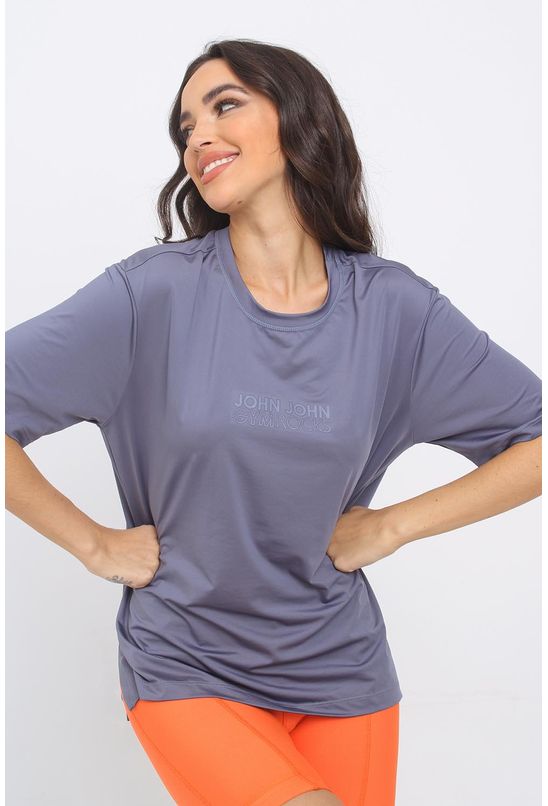 CAMISETA TSHIRT FEMININA JOHN JOHN DRY FIT MAUREEN AZUL 1207