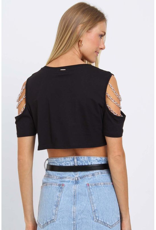 Exclusivo Online - T-Shirt Cropped Cut Out Verde
