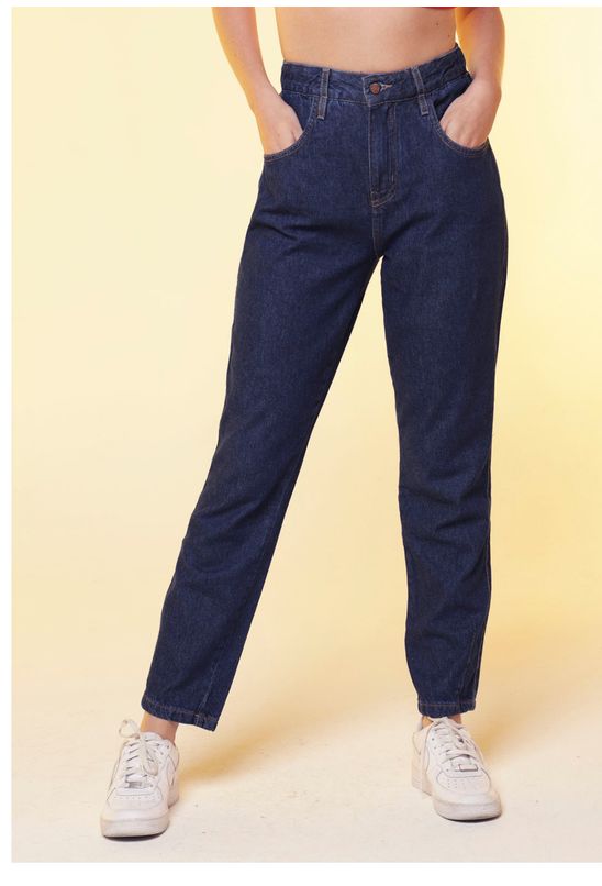 Jeans Feminina Calça Mom Jeans 34 Calça Jeans Mom Básica Cintura
