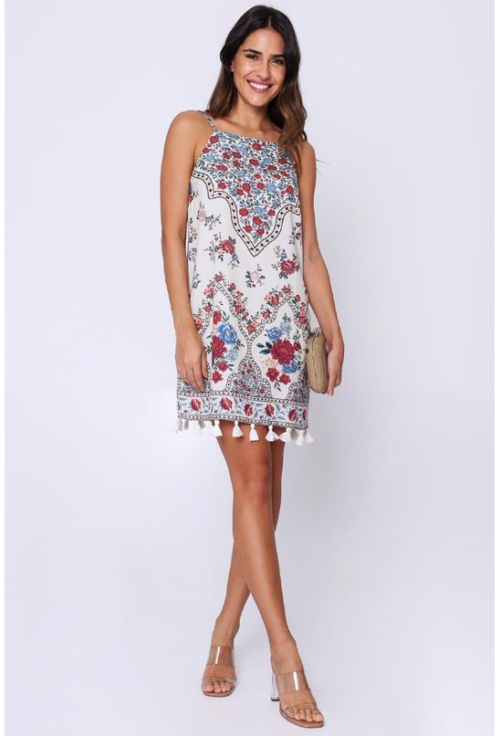 vestido curto carolita farm
