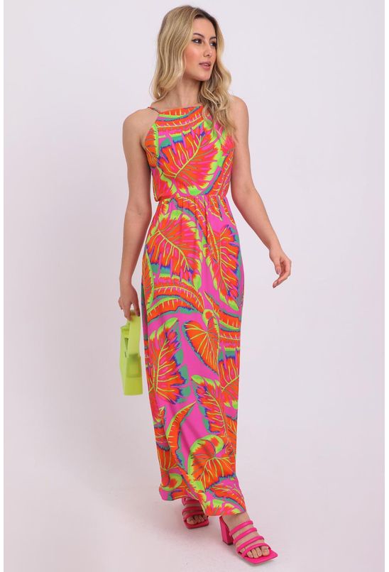 Vestido para best sale festa tropical