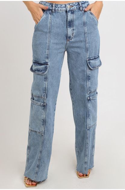 Calca-jeans-wide-leg-cargo-high-myft-direita