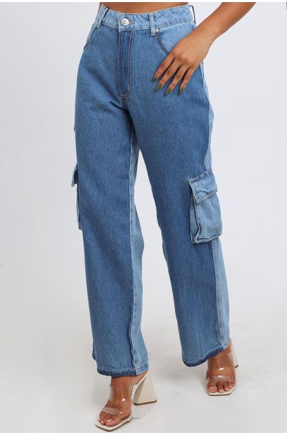 Calca-jeans-wide-leg-cargo-high-myft-direita
