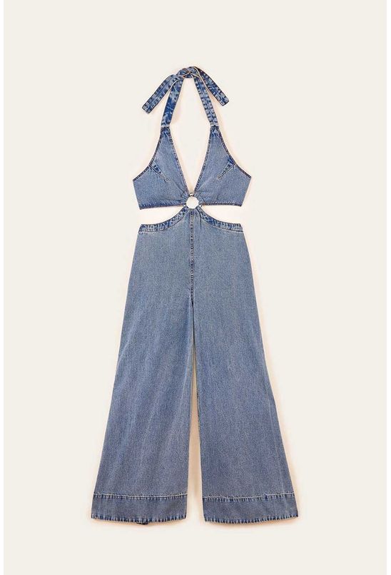 Macacao-jeans-argola-vazado-farm- Macacao-jeans-argola-vazado-farm-