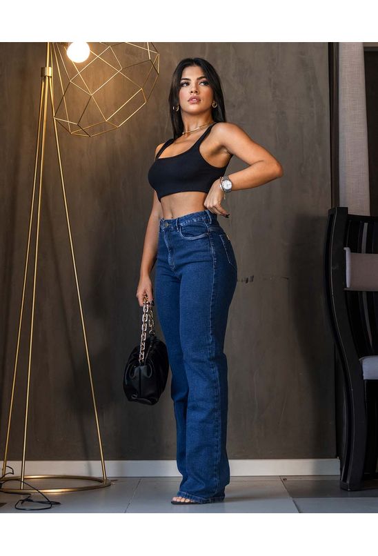 Calça Jeans Feminina Calça Preta Reta Feminina Calça Reta Preta