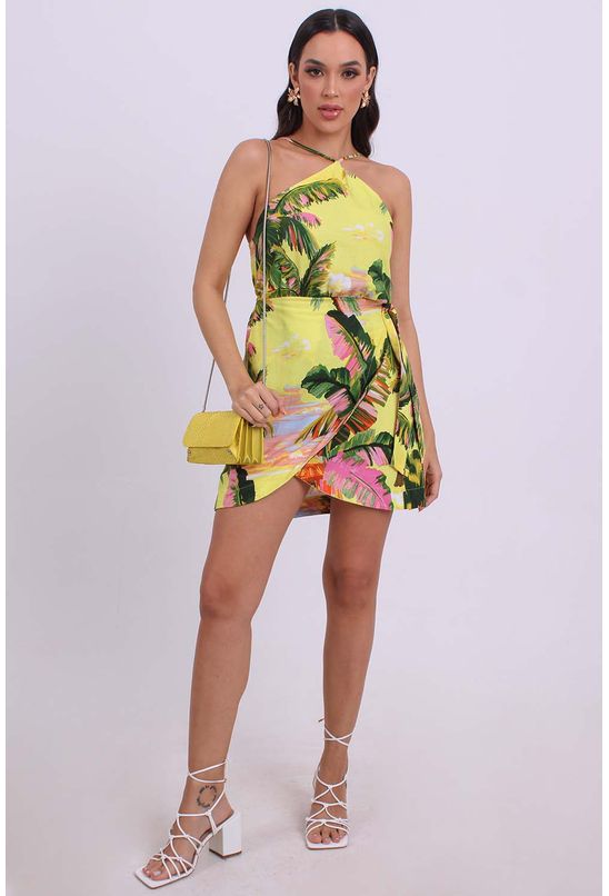 Vestido transpasse farm cheap