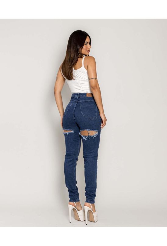 Wide Leg Jeans Calça Mom Quadril Largo Calça Jeans Feminina Mom