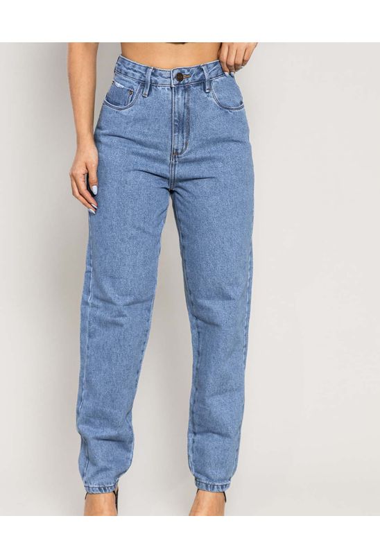 Calça Jeans Feminina Mom 101 Vibes 100% Algodão 00101 Média