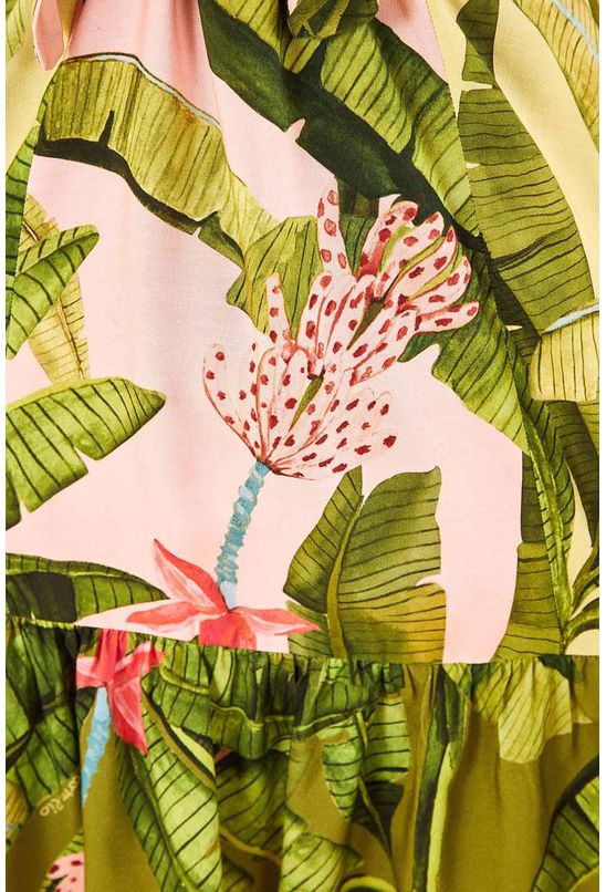 Vestido-curto-banana-verde-e-rosa-farm-detalhe