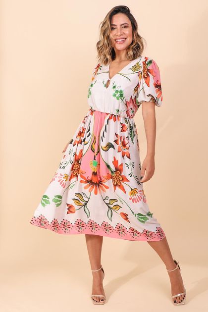 Vestido-midi-manga-bufante-brinco-de-princesa-pequia--principal Vestido-midi-manga-bufante-brinco-de-princesa-pequia--principal