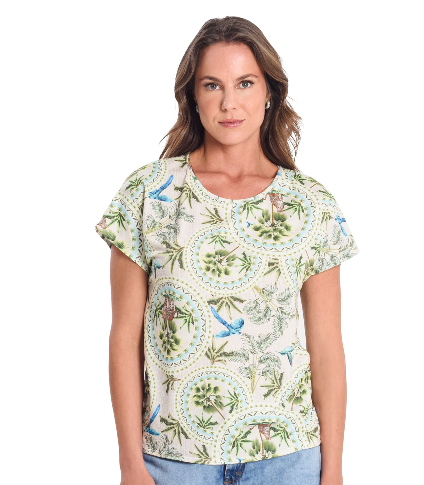 Blusa Feminina Malha Collection Eloá Com Botões SMK - SMK