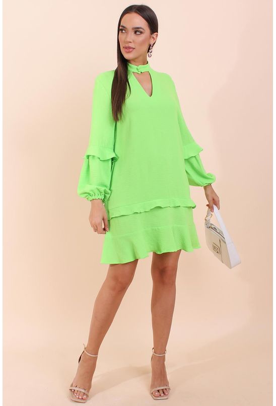 Vestido-curto-manga-bufante-lima-pequia-esquerda