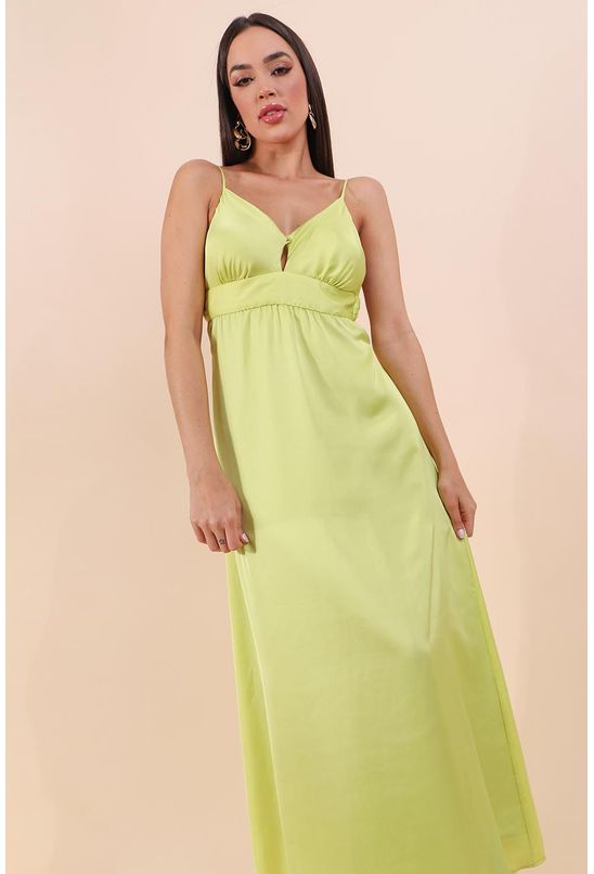 Vestido-midi-satin-verde-pequia-esquerda