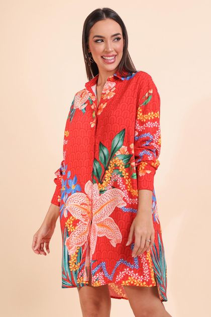 Vestido-curto-chemise-floresta-lirica-pequia--principal Vestido-curto-chemise-floresta-lirica-pequia--principal