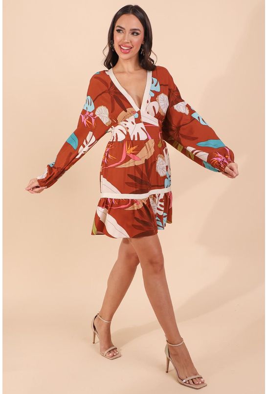Vestido-curto-manga-flor-de-cacau-pequia-direita