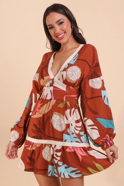 Vestido-curto-manga-flor-de-cacau-pequia--principal Vestido-curto-manga-flor-de-cacau-pequia--principal