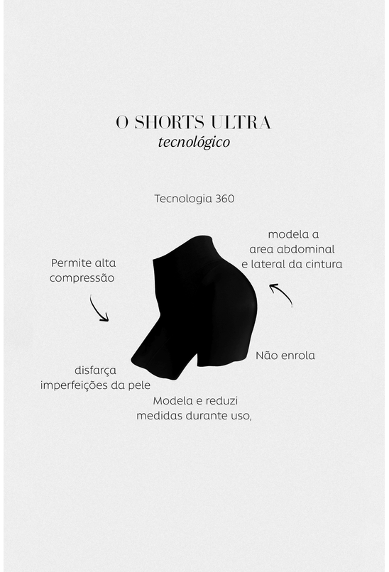 Shorts Modelador Que Não Enrola - Babadotop