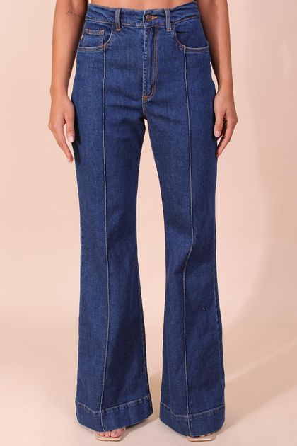 Calca-jeans-flare-bainha-larga-farm--principal Calca-jeans-flare-bainha-larga-farm--principal