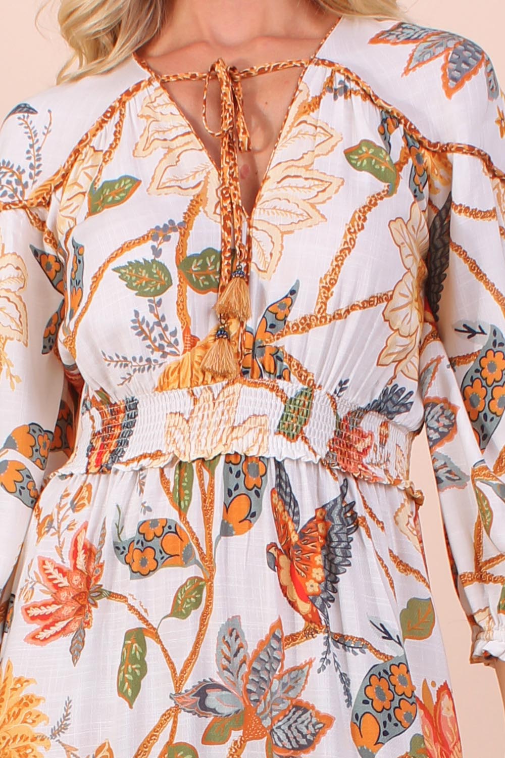 Vestido longo jardim boho farm - Babadotop