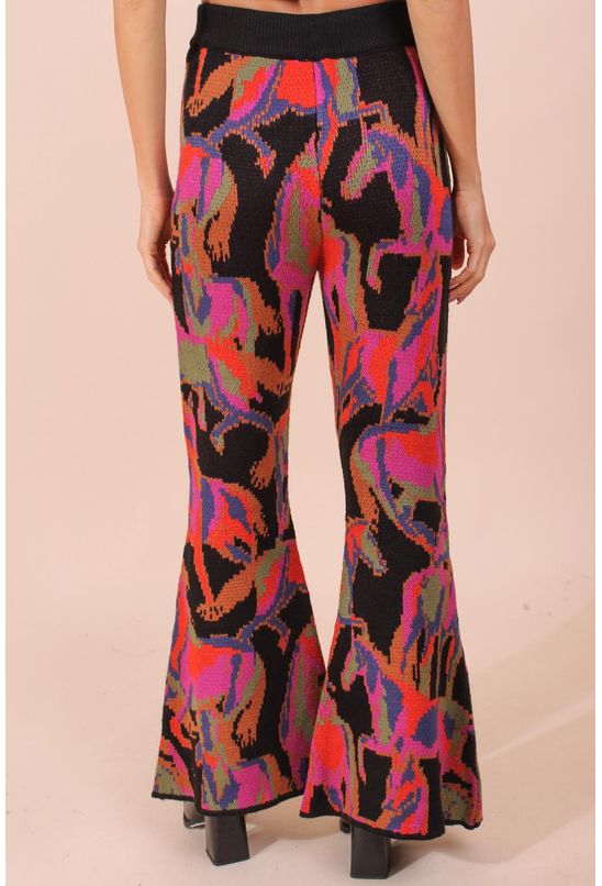 Calca-flare-tricot-cavalos-coloridos-farm-centro