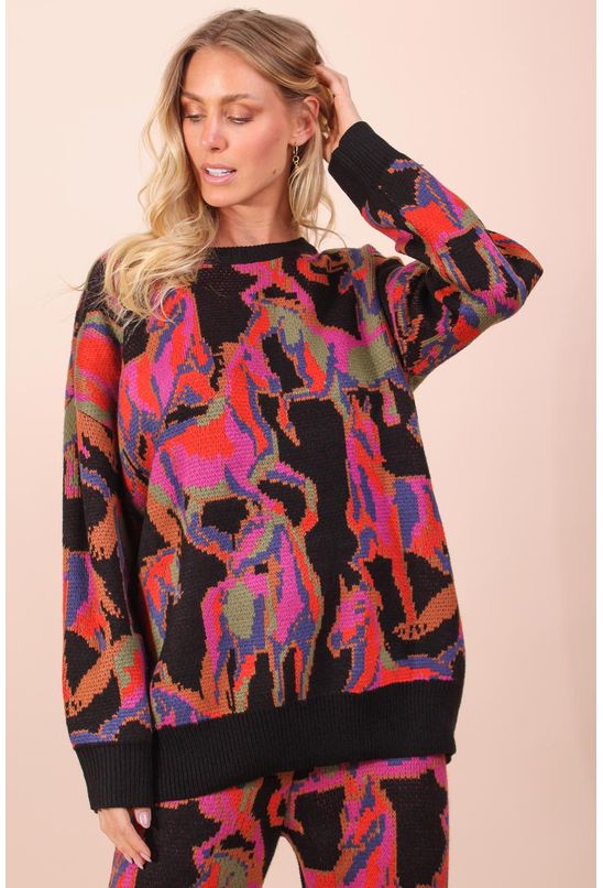Sweater-tricot-cavalos-coloridos-farm--principal