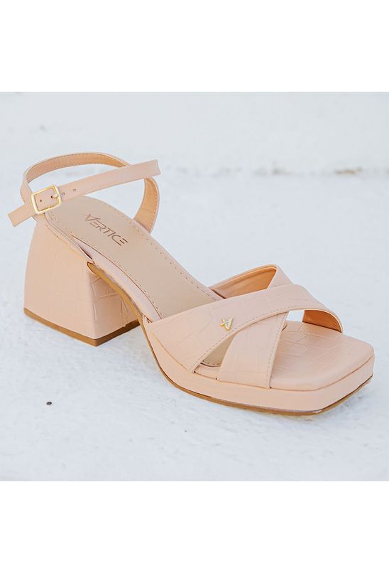 Salto Grosso Sandalia Salto Bloco Meia Pata Meia Pata Sapato Salto