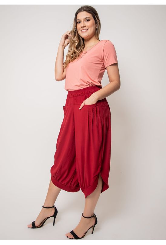 Vinho Calça Jogger Feminina Paete Calça Jogger Feminina Plus Size