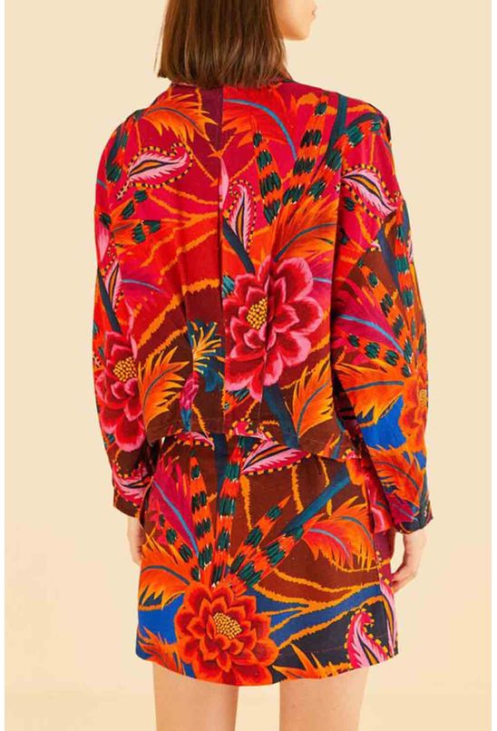 Blazer-pregas-onda-floral-farm-centro Blazer-pregas-onda-floral-farm-centro