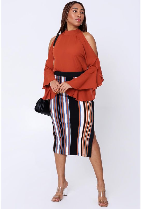 saia midi justa listrada